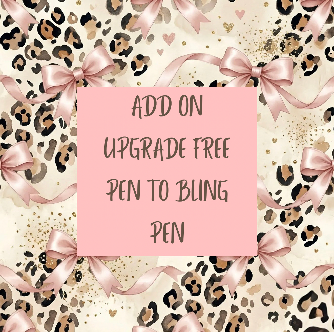 With every cup purchase you get a free pen of your choice. You can upgrade to a bling pen!