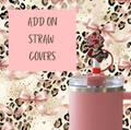 Add a straw cover to top off your straw as a perfect little accent