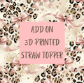 Add a 3D printed straw topper for the perfect little cup accent