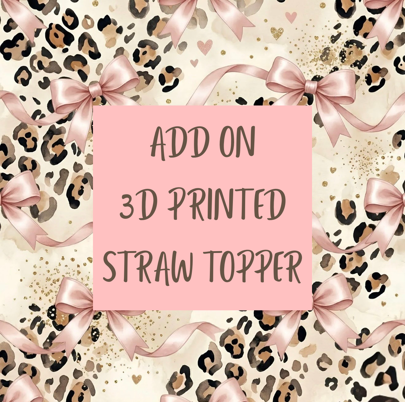 Add a 3D printed straw topper for the perfect little cup accent