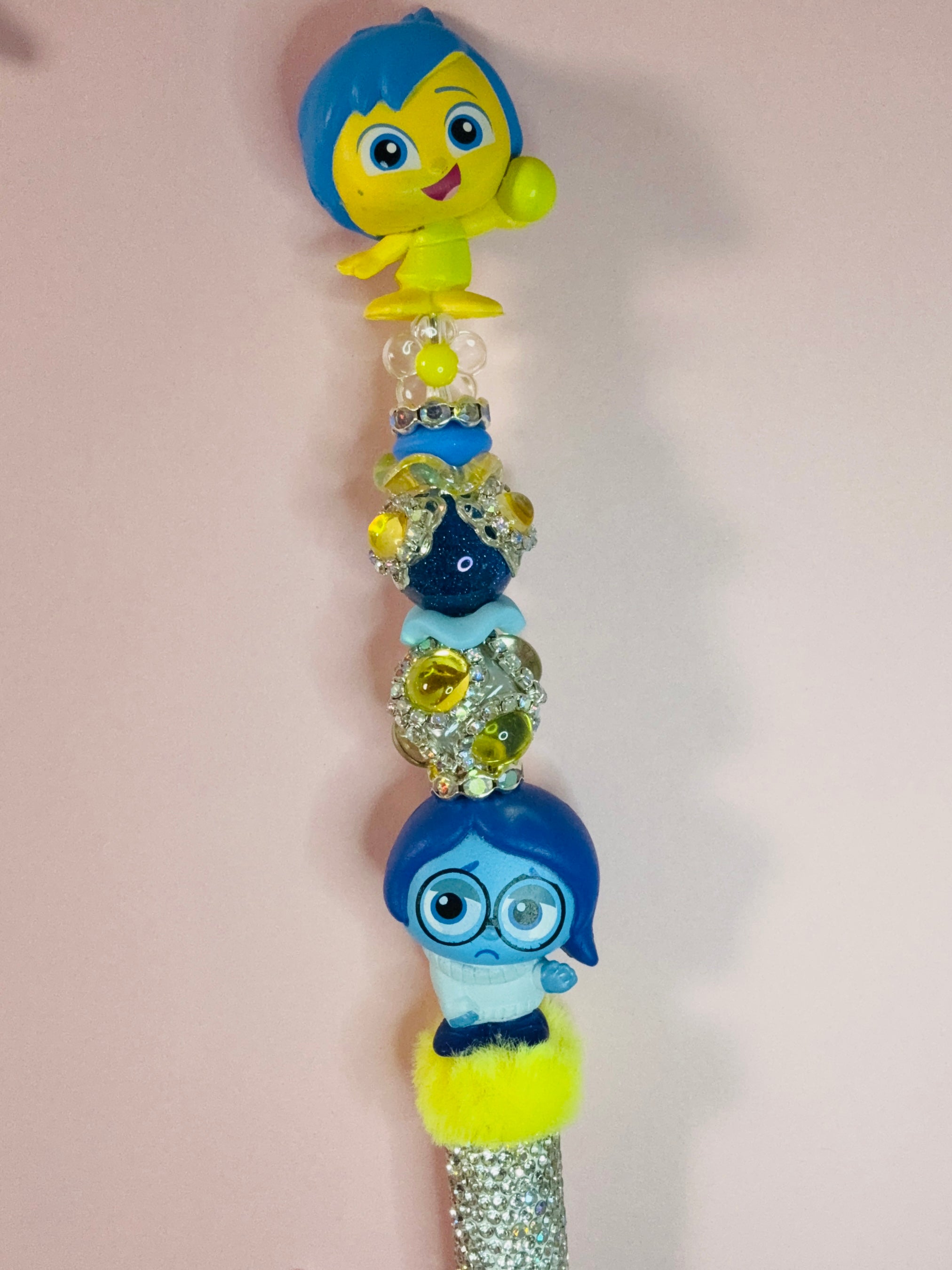 Inside out double character bling pen