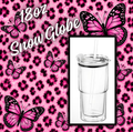 18oz acrylic snow globe tumbler. Choose your wrap, colors and solution on live!