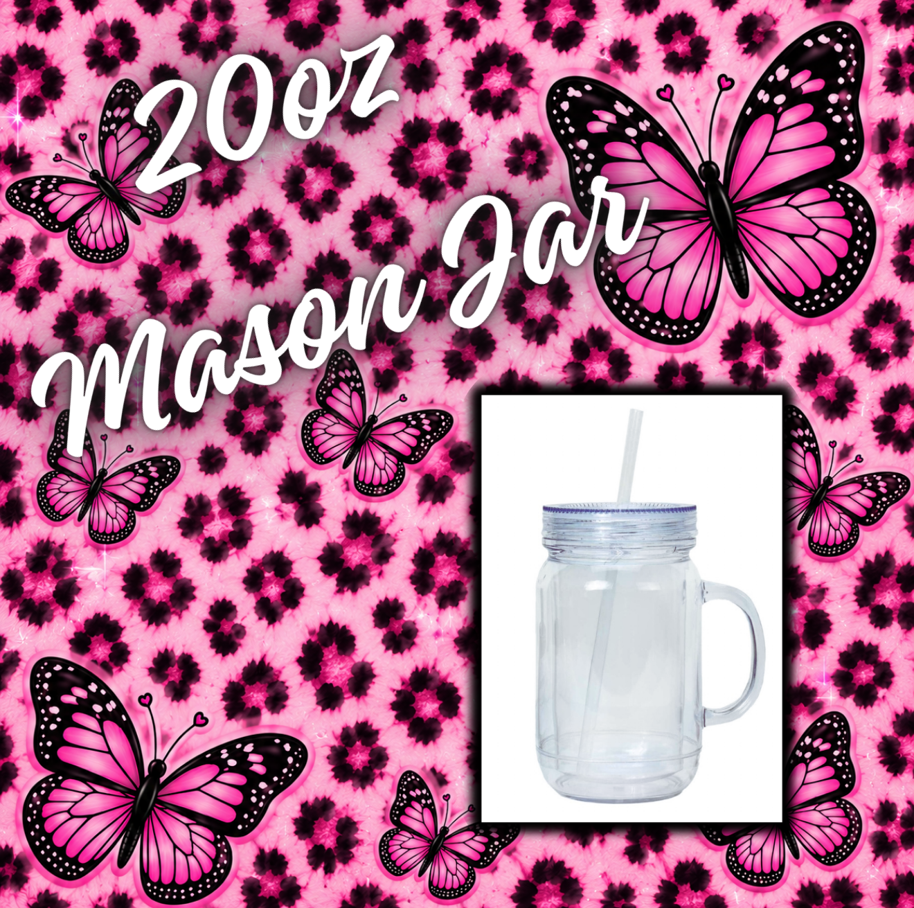 20oz Acrylic Mason Jar Snow Globe. Choose your wrap, your colors and solution on live!!