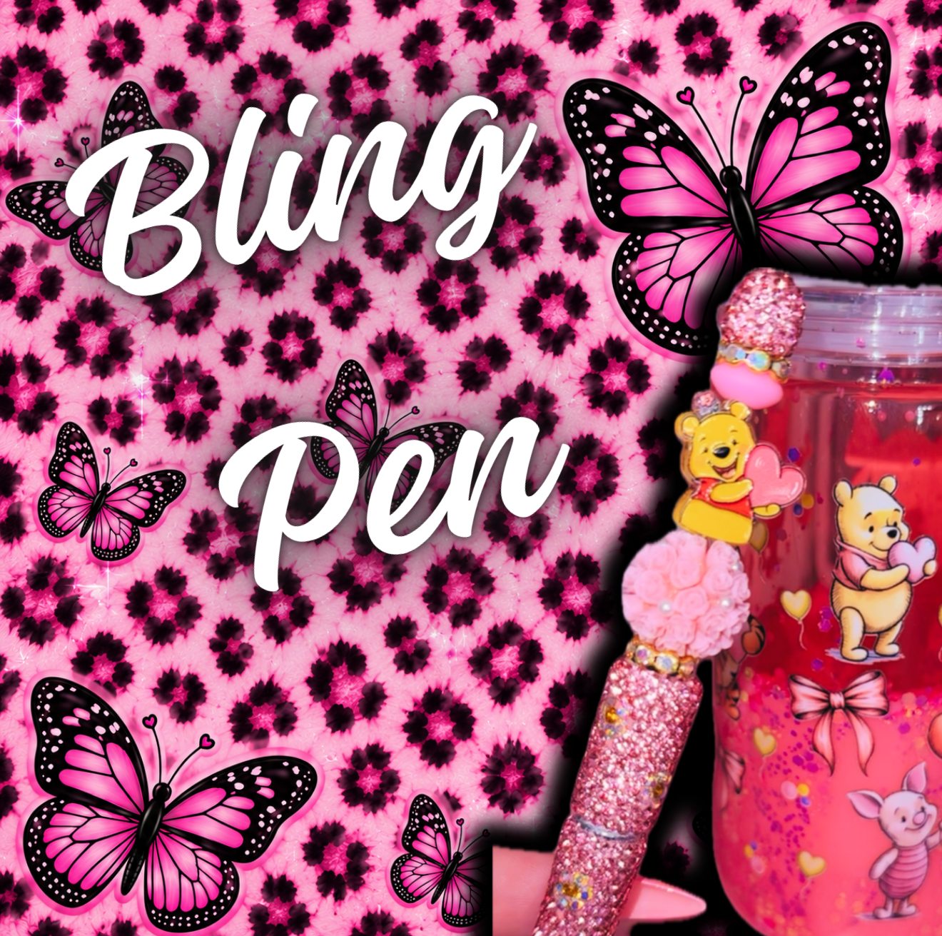 With a cup purchase you can add on a Bling pen!