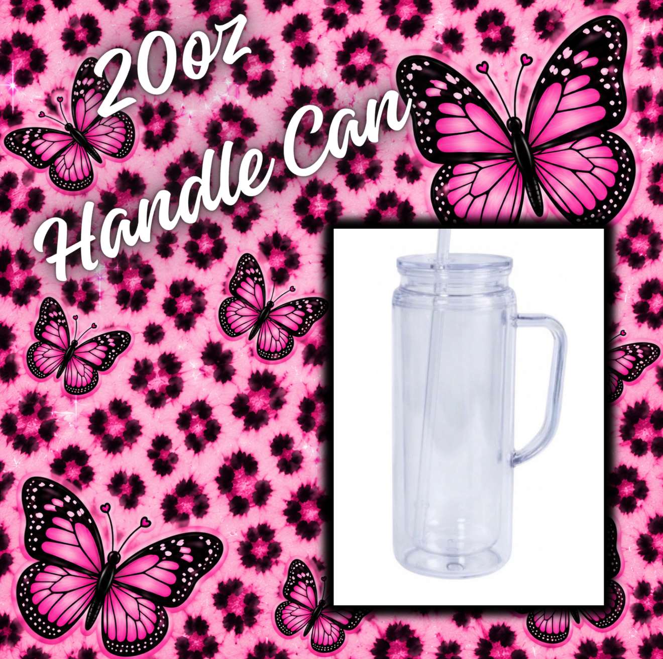 20oz Acrylic Snow Globe with handle. Choose your wrap, your colors and solution on live!!