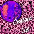 Add a Custom Lid to your cup making the perfect customization. Choose your lid charms on live. The lid will be completed off live for time purposes.
