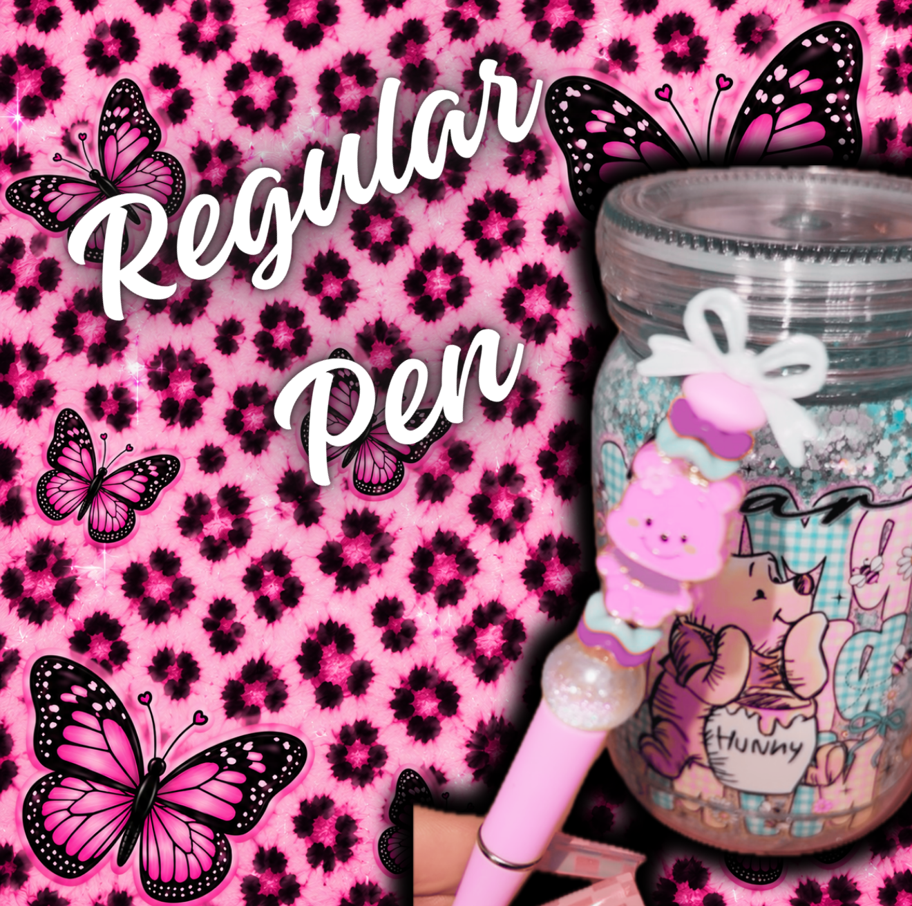 With a cup purchase you can add on a beaded custom pen that we build on live!!