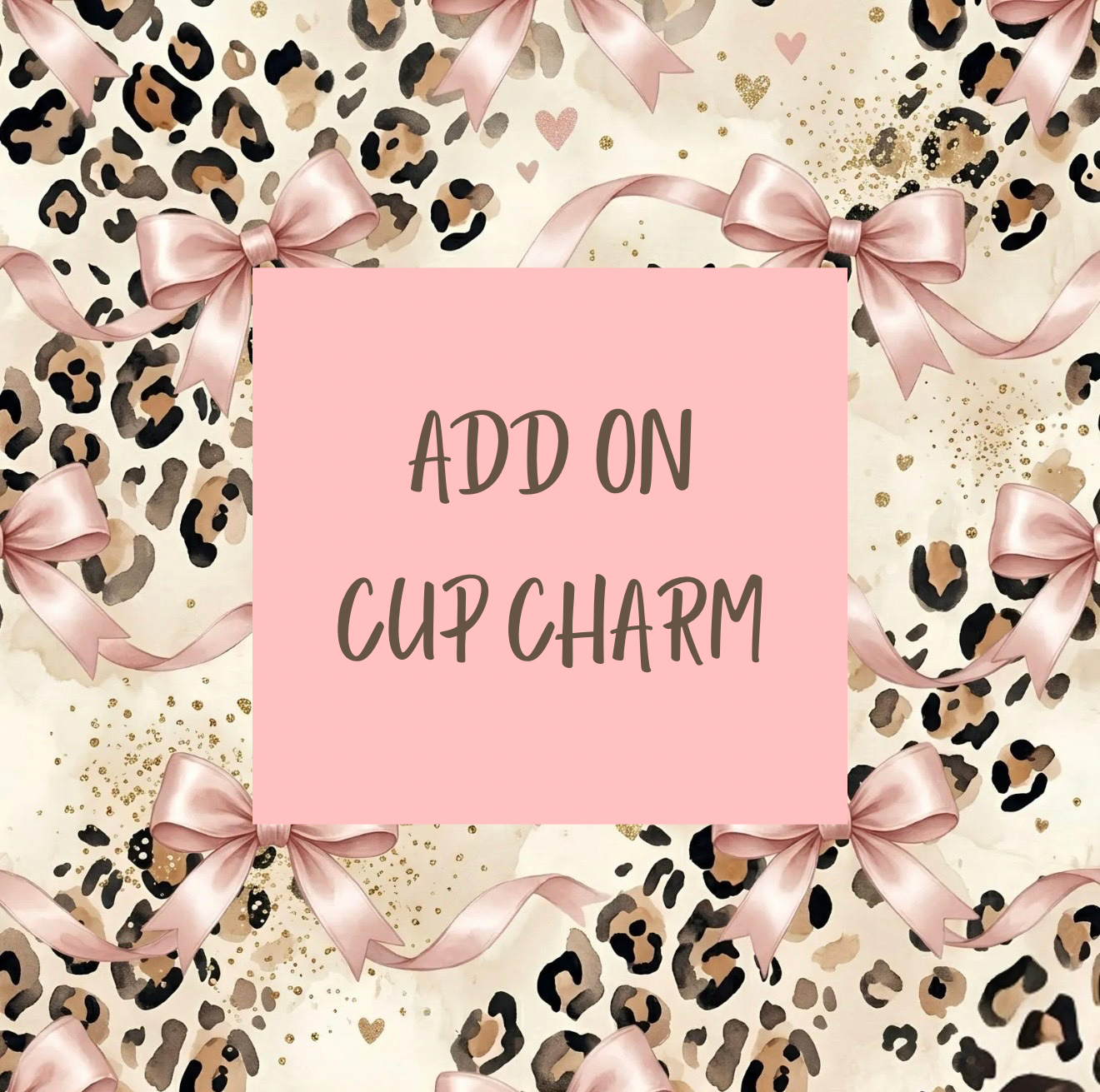 Add a cup charm with any cup that has a handle. The perfect cup accessory